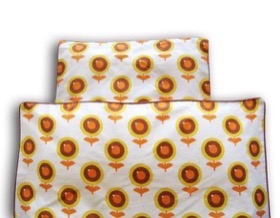 Baby senget�j - Gul blomst - 70x100 cm