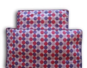Baby senget�j - Lilla prikker - 70x100 cm