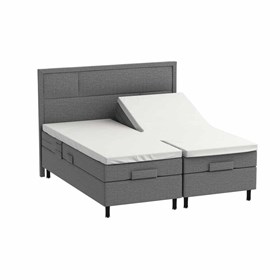 Splitlagen - H Lagen - 180x200 cm - Premium - Bomuldssatin - hvid - PRIMA by Luna Denmark