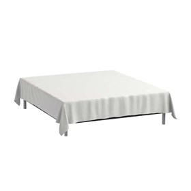 Glat lagen - 150x260 cm - Premium - Bomuldssatin - hvid - PRIMA by Luna Denmark