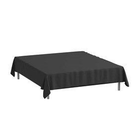 Økologisk Glat lagen 150x250 cm - Bomuldssatin - Sort - ProSleep