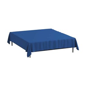 Økologisk Glat lagen 150x250 cm - Bomuldssatin - Blå - ProSleep