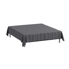 Økologisk Glat lagen 150x250 cm - Bomuldssatin - Mørkgrå - ProSleep