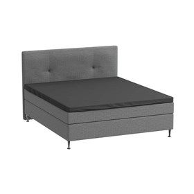 Økologisk Kuvertlagen 160x200 cm - Bomuldssatin - Sort - ProSleep