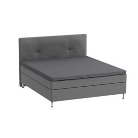 Økologisk Kuvertlagen 160x200 cm - Bomuldssatin - Mørkgrå - ProSleep