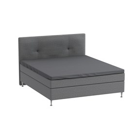 Økologisk Kuvertlagen 120x200 cm - Bomuldssatin - Mørkgrå - ProSleep