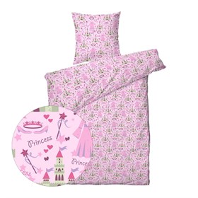Junior sengetøj - Prinsesse Slot - 100x140 cm
