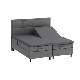Splitlagen - U-Lagen 160x200 cm - Bomuldssatin - Anthrazite - ProSleep
