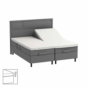 Splitlagen - U-Lagen 180x200 cm - Egyptisk bomuld - Hvid - Norø