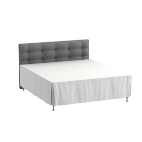 Kappelagen 180x200x42 cm - Bomuldssatin - Soft finish - Hvid - ProSleep