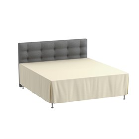 Kappelagen 200x220x42 cm - Bomuldssatin - Ivory - ProSleep