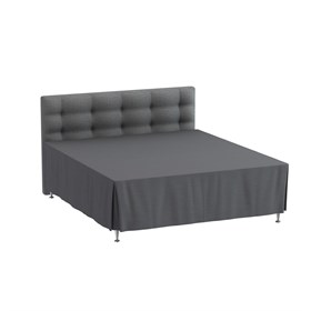 Kappelagen 200x220x42 cm - Bomuldssatin - Anthrazite - ProSleep