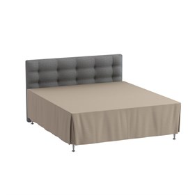 Kappelagen 200x220x42 cm - Bomuldssatin - Sand - ProSleep
